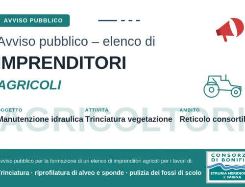 AVVISO PUBBLICO FINALIZZATO ALLA FORMAZIONE DI UN ELENCO DI IMPRENDITORI AGRICOLI